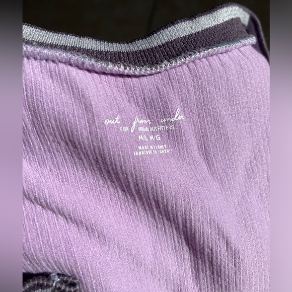 Urban outfitters NWT out from under go for gold lavender crop top - Picture 3 of 7
